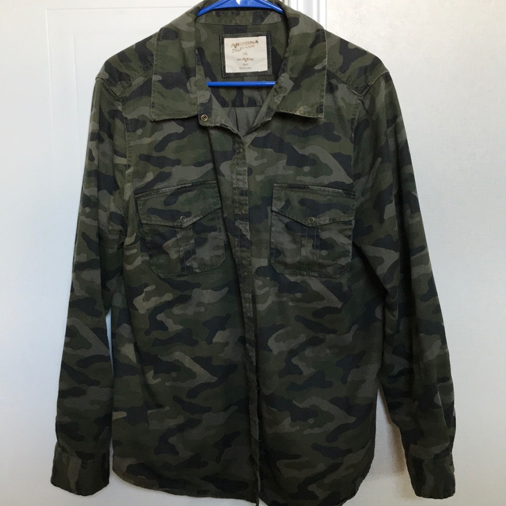 Camo Button Down Shirt